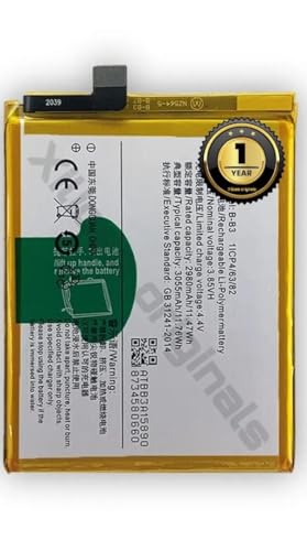 Image of B-B3 Battery for Vivo V5 Plus /1611 / X9 / X9i / X9 Plus Battery with 1 Year Warranty** (D88)