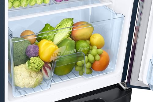 Image of Samsung 183 L, 3 Star, Digital Inverter, Direct-Cool Single Door Refrigerator (RR20H1823WB /HL, Wild Lily Blue, Base Stand Drawer, Single Touch Defrost, 2026 Model)