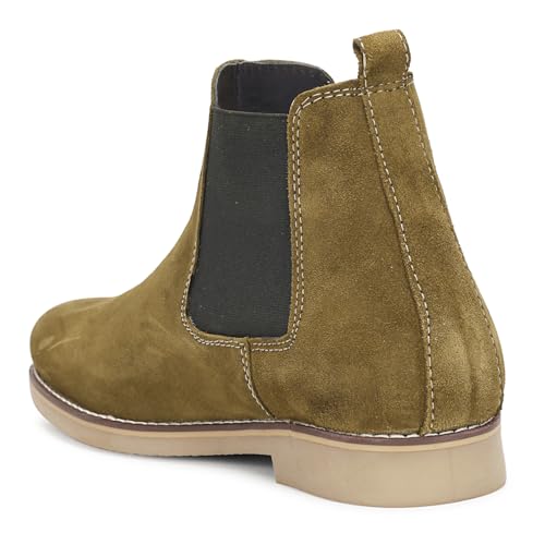 Image of Kraasa Men's Chelsea Boots for Men, Premium Vegan Leather, Fashion Ankle, Modern Casual, Smart Casual & Formal Footwear