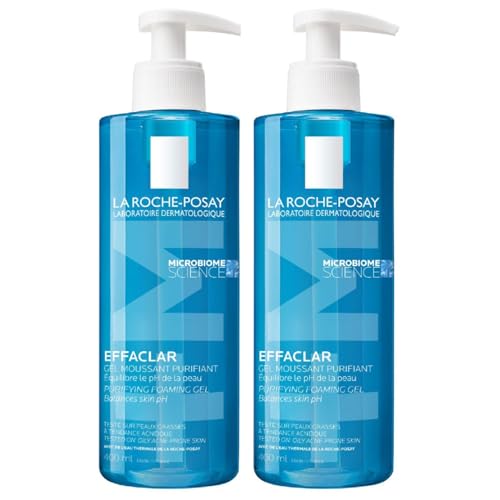 La Roche-Posay | Effaclar Gel Detergente Schiumogeno Purificante per Pelle Grassa | Detergente Viso | Deterge, Purifica e Riduce le Imperfezioni | Per Pelli Grasse, Sensibili e a Tendenza Acneica | Co