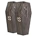 Healifty 2 Scatole Di Legno Per Bara Di Halloween: Scatola Per Caramelle E Dolcetti Bara Funebre Per Animali Domestici Bomboniera Decorazione Gotica 5 89X3 07X1 57 Pollici Grigio immagine