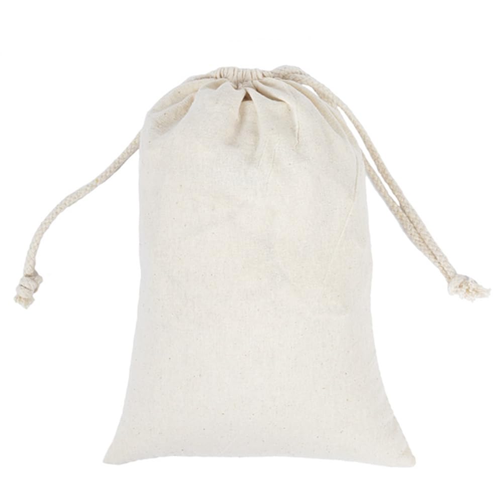 10 Stück Baumwollsäckchen Stoffbeutel zum Bemalen Stoffsäckchen Baumwolle mit Kordelzug Geschenksäckchen Leinensäckchen Baumwollbeutel für Schmuck Hochzeit Weihnachten Party Adventskalender 35*40cm