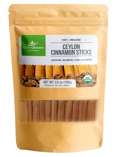 Ceylon Flavors Fresh and Pure Organic Ceylon cinnamon sticks...