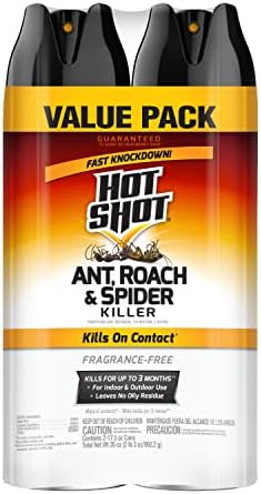 Hot Shot Ant Roach & Spider Killer 17.5 Oz, Fragrance-Free