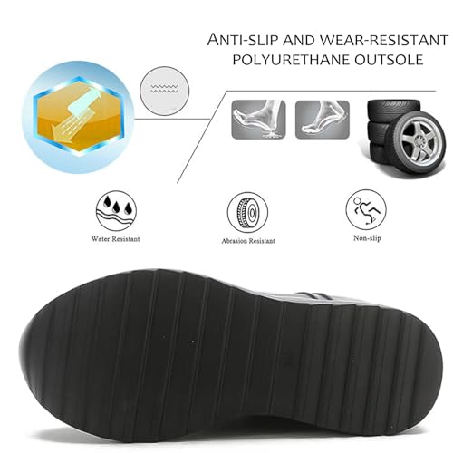 Women's Leather Platform Wedge Heel Fashion Sneakers Comfortable Lace Up High Hidden Heel Casual Tennis Shoes Winter Plus Velvet Sports Walking Shoes3