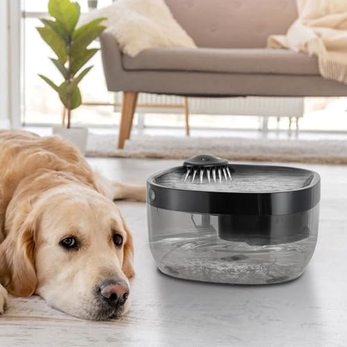 Fuente de agua automática para gato 1.85 galón con USB miniatura 3