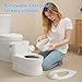 CheerTry 2-in-1 Toddler Potty Training Toilet - with Detachable Training Seat, Realistic Flushing Sound for Boys & Girls Ages 1-3 with Wipes Storage, Toilet Paper Holder