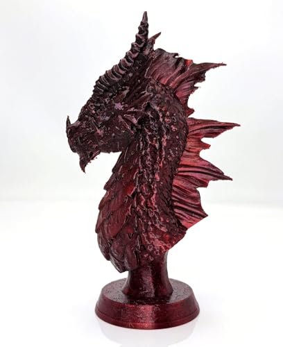 Image of PETG 3D Printer Filament 1.75 mm,Translucent Red Black,Ruby Red Gradient,Multi Color PETG Filament,Accuracy + /- 0.05 mm net Weight 1 kg