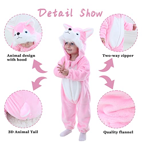 Disfraz animal con capucha para bebés y niños miniatura 2