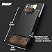 PROOF Wallet | Slim Minimalist Wallets for Men | Leather & Metal | RFID Wallet | Front/Back Pocket | Gift Box | Veteran Owned (Founder (Brown Leather | Dark Gun Metal))