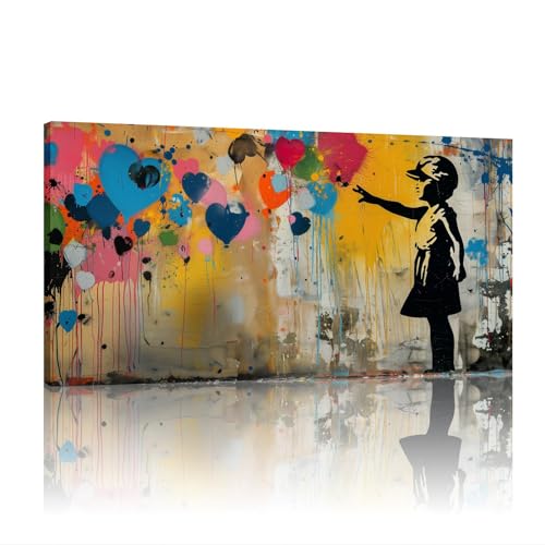 Affiches Banksy graffiti grand format 80x160 cm pour salon design