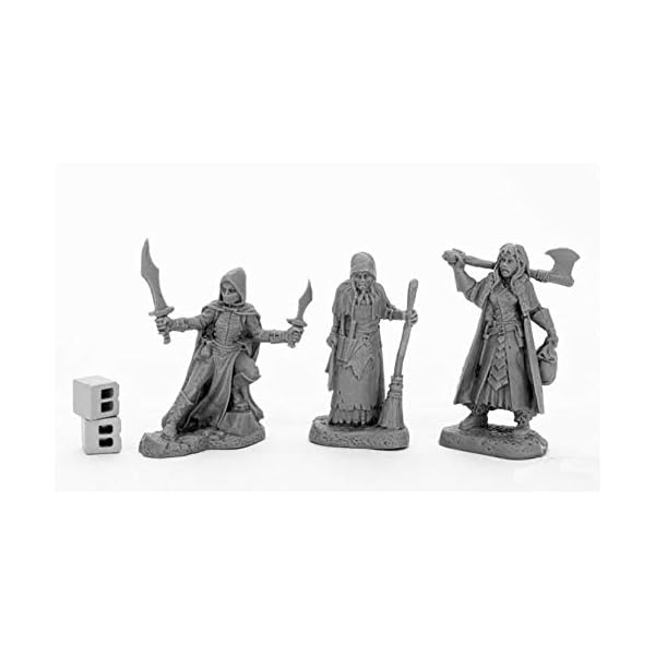 Pechetruite 3 x Women of DREADMERE - Reaper Bones Miniature zum Rollenspiel Kriegsspiel - 44036