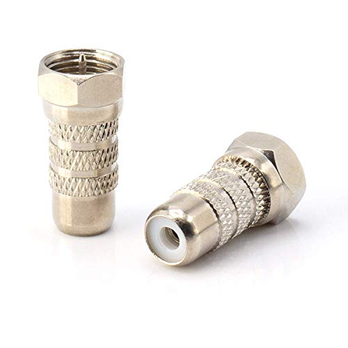 THE CIMPLE CO - RF and RCA Coaxial Adapter | 4 Pack |