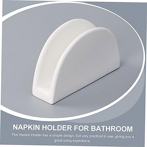 Porte-serviettes blanc céramique support moderne créatif rangement table salle à manger