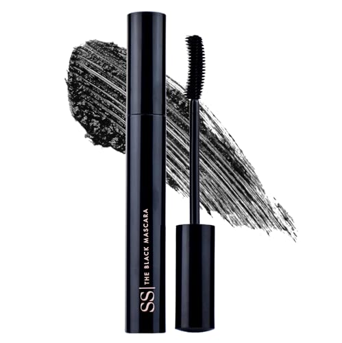 SS| Double S Beauty - Mascara de Pestañas | Pestañas Definidas, Largas, Curvadas con Volumen Natural Sin Grumos | Mascara de Pestañas Waterproof Textura Ligera, Vegana y Natural | Efecto Abanico