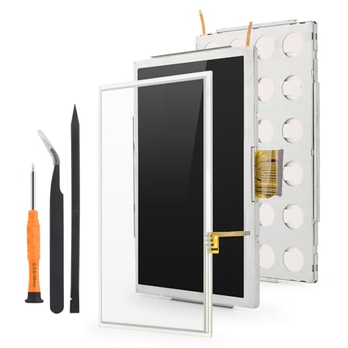 for Nintendo Wii U Gamepad Screen Replacement for Nintendo Wii U Gamepad LCD Display Touch Screen Digitizer Assembly Replacement with Tools（Black）