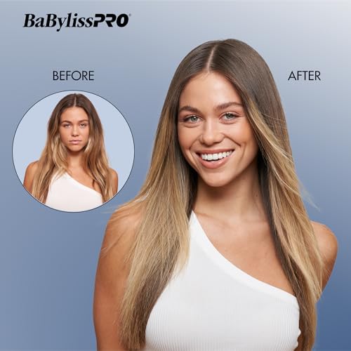 Image of BaBylissPRO Nano Titanium Prima Ionic Hair Straightener - Professional Flat Iron & Curling Iron in One for Stylists, Pro Styling Hair Tool