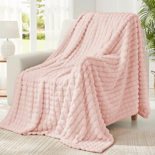 BEDELITE Kuscheldecke Flanell Flauschig Rosa 125 x 150 cm