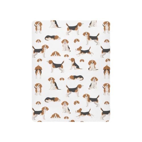 Image of Crib Sheets for Boys Girl Beagle Puppy Breathable Mini Crib Mattress Sheets Fitted,Toddler Baby Sheets for Crib Mattress 39 * 27 * 5In