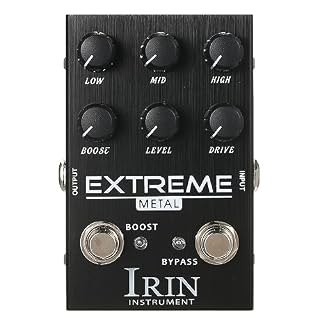 Jemora Distorsion Guitar Effect Pédale d’effet de guitare portable avec commandes de niveau d’amplification de fréquence basse/moyenne/élevée pour guitare électrique – EXTREME - Les Beatles, Paul McCartney, John Lennon, RIngo Starr, George Harrison