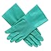 North Nitriguard Plus LA142G Green 9 Nitrile Unsupported Chemical-Resistant Gloves - 13 in Length - LA142G/9 [PRICE is per DOZEN]