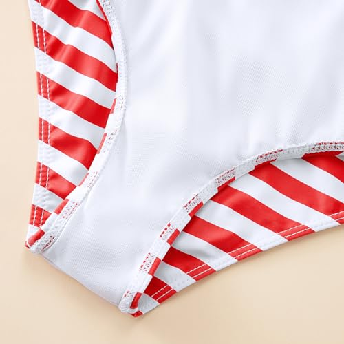 Image of Toddler Girls Swimsuit Bowknot Swimwear Kids Two Piece Bathing Suits Bikini Set for Girls 2-12 Years