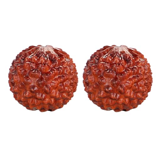 MAGICLULU Bolas de Masaje de Manos de Madera Lichi para Descompresión y Flexibilidad Articular, Paquete de 2 Piezas para Aliviar Rigidez y Mejorar Movilidad
