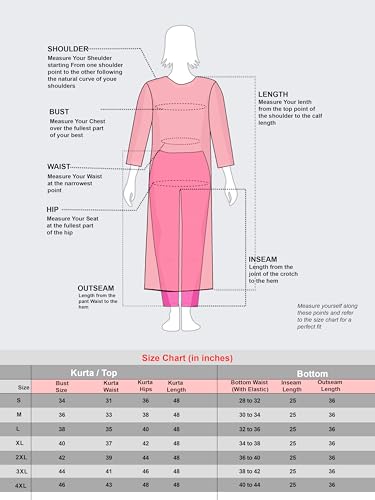 Womanista Women's Embroidered Empire Pure Cotton Kurta Trouser With Dupatta Set(Kurtaset_1157_M)