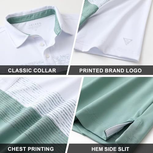 M MAELREG Chest Print Golf Polo