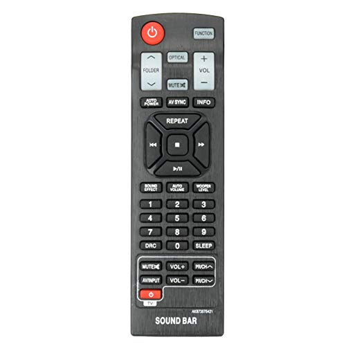 VINABTY AKB73575421 Replacement Remote Control fit for LG Sound Bar NB2420A Nb3531A NB2530A NB3520A S34A2-D NB3520A2 NB3520ANB NB4530B