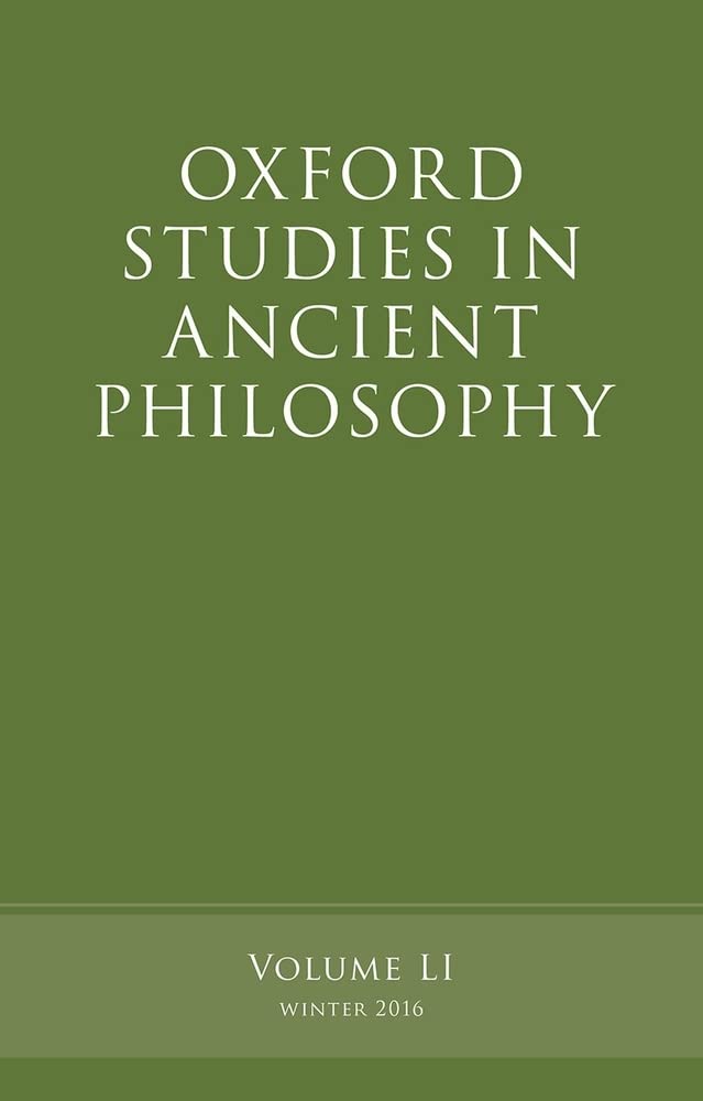 Oxford Studies in Ancient Philosophy, Volume 51