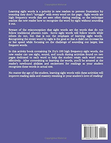 100 Fry Sight Words Activity Worksheets: Activities To Help Your Child Easily Retain Sight Words - Image 2