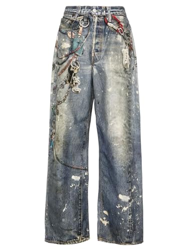 Angsuttc Women’s High Waisted Wide Leg Pants 3D Digital Print Baggy Fit Elastic Waist Y2K Street Style Lounge Pants