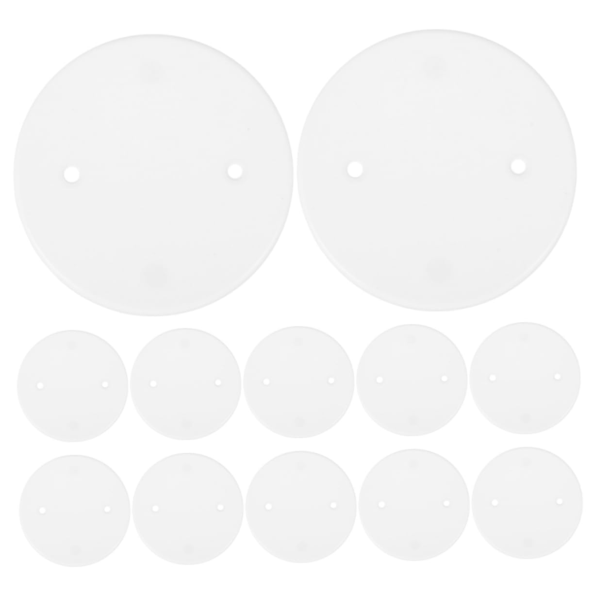 IWOWHERO 60pcs Wire White Panel Cable Outlet Cover Plate Plug Ceiling Cover Outlet Ceiling Cover Home Socket Cover Wall Hole Fixture Cover Bathroom Socket Cover Outlet Covers Pp