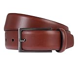 30 mm breit Schuchard & Friese Gürtel Herrengürtel Ledergürtel Leder Brandy 1197, Farbe:Braun, Länge:110