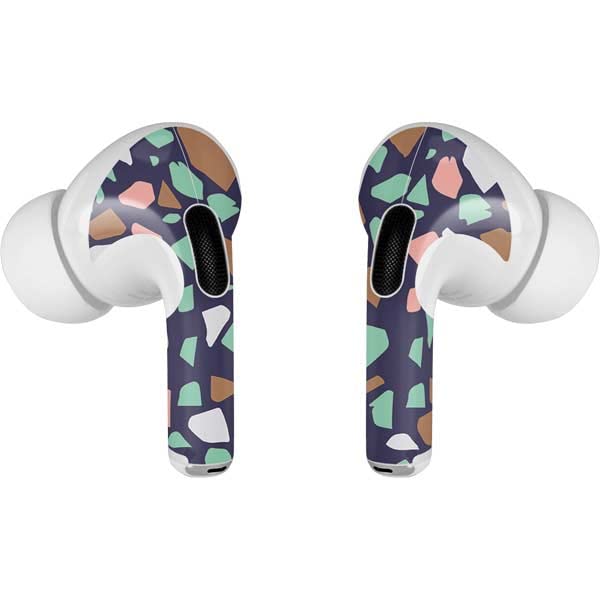 Skinit Decal Audio Skin Compatible with Apple AirPods Pro (2rd Gen, 2022) - Skinit Originally Designed Midnight Terrazzo Design
