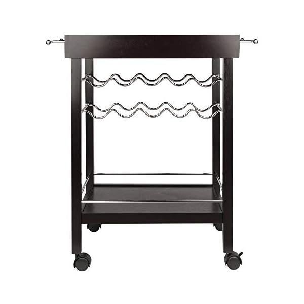 Winsome Wine Storage, Wood, Dark Espresso, FURNITURE - Image 5