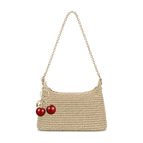 Bolso de hombro tejido de verano para mujer miniatura 1