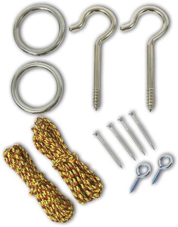 Amazon.com: Hook and Ring Swing DIY Kit Stainless Steel Hardware and ...
