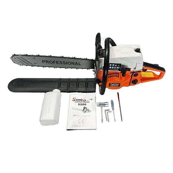 DUE PZ MOTOSEGA A SCOPPIO 52CC LAMA 50CM SISTEMA ANTI VIBRAZIONI BLOCCO CATENA