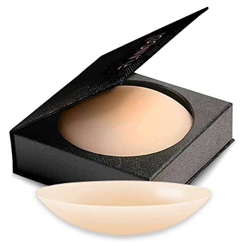 FLANCCI Nipple Cover Silicone Nipple Pasties for Women, Pasties Nipple Covers Sticky, Reusable Waterproof Breast Petals