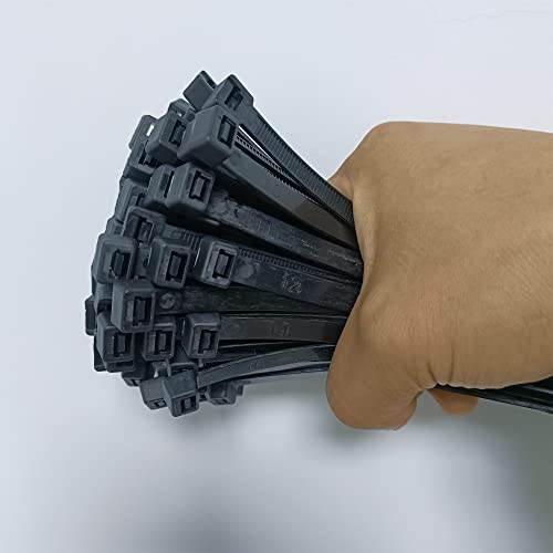 Zip Ties 100 Pcs 8 Inch Cable Zip Ties Heavy Duty With 120 Lbs Tensile Strength, Premium Plastic Wire Ties, Uv Resistant Cable Ties, Self-Locking Black Nylon Cable Tie Straps #TOP7