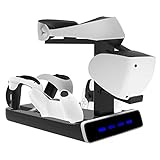 ps vr games 2 player ✨【Best Choice for Gift】- Qué obtendrá: 1x Estación Dock de carga, 2 x Adaptadores tipo C para controlador PSVR2, 2 x Adaptadores tipo C para controlador PS5, 1 x Soporte para auriculares VR, 1 x Cable de carga de 31,5 pulgadas. Todo-en-uno diseño, soporte de carga multifuncional es perfecto compatible con PSVR2/PS5 controladores. Es el mejor regalo de cumpleaños, regalo de Halloween, regalo de Acción de Gracias, regalo de Navidad, regalo de Año Nuevo para amigos y famliy.