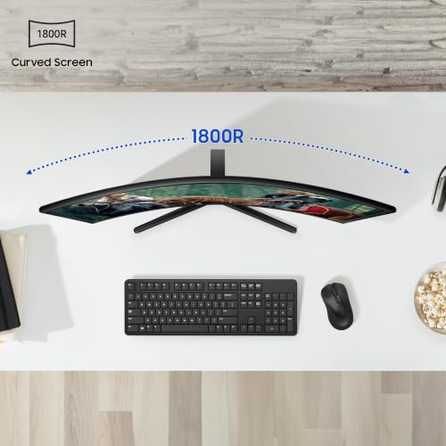 Samsung 24" Curved Monitor 1800R 100Hz 4ms Black - Image 3