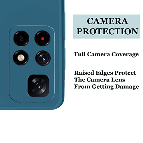Image of A rtistque Back Cover Case for Redmi Note 11T 5G / Poco M4 Pro 5G with Camera Protection | Shockproof TPU | Stylish Protective Design | Slim Fit | Ultra Matte | Back Cover - Blue