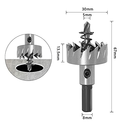 Juego de brocas ZTBH 5 piezas 16-30 mm miniatura 3
