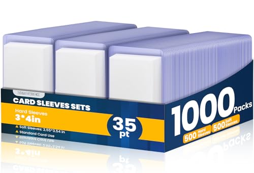 1000 Packs Card Sleeves Top Loads for Cards,3
