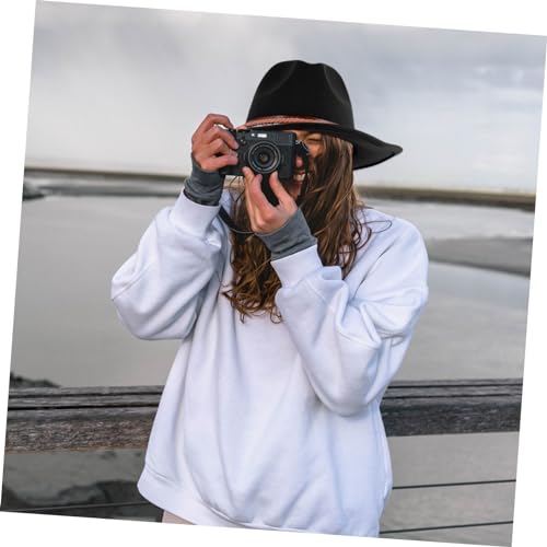 Woolen Jazz Hat for Women British Style Vintage Cap Comfortable and Breathable Design for Autumn and3