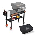 Grill Table for Blackstone 17/22 inch Griddle, Grill Cart with 22 inch Blackstone Griddle Cover, Griddle Stand with with Wheels, for Tailgating, Camping, RV