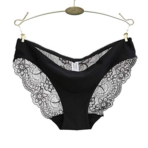 JOAU Low Rise Sexy Lace Underwear for Women Seamless Stretch Hipster Panties with Smoothing Tactile Touch Assorted Colors